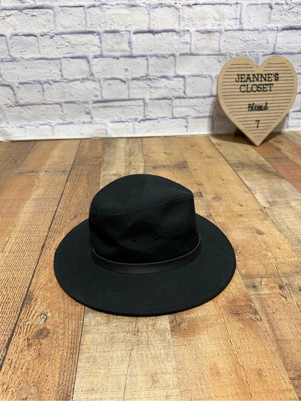 Bailey Wind River Dalton Safari Black Boho Western Fedora Hat Size Large  the Ba